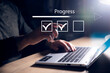 © ARAMYAN - progressive loading status to remind work task progressive for project