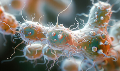 Poster - A microscopic picture of germs.