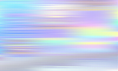 Poster - Abstract halftone pattern with horizontal blurry lines for modern dynamic designs. Holographic dotted pattern with fade effect