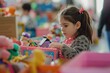 © GodNemesis Art Fanta - A young girl is playing with toys in a room