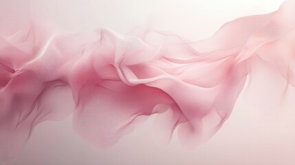 Poster - Abstract design in soft pink hues with a light backdrop