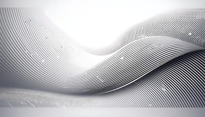 Poster -  A monochrome design featuring abstract halftone dots on a white background with a moder_1(146)