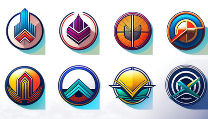 Poster -  A collection of Instagram icons featuring a realistic logo in various shapes, fill styles, _1(36)