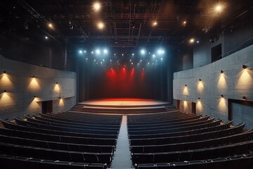 Wall Mural - concert stage and empty stands