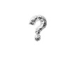 © Chimpanzky  - question mark made of aluminium foil, png cutout on white background