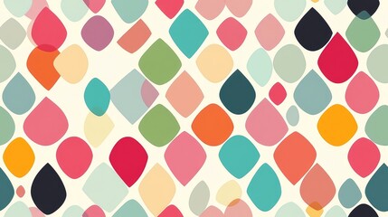 Poster - Seamless geometric patterns with dots