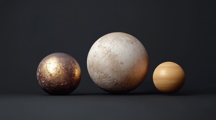 Poster - High resolution 3D cartoon rendering of Pluto showcasing the best quality representation of a solar system planet All planets are included