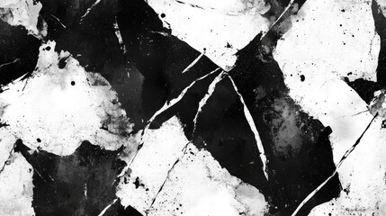 Poster - Seamless black and white abstract grunge texture High quality illustration featuring an ornate glossy luxurious polished monochrome design suitable for print and surface applications Contemporary 