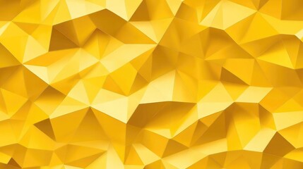 Poster - Geometric Pattern with Triangles in Yellow Suitable for Website Design Packaging Wall Art Wallpaper Poster Banner Profile Brochure Apparel Textiles