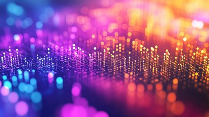 Poster - RGB gaming background with a blurred effect in vibrant colors