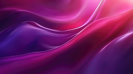 Poster - Abstract background featuring a flowing wave of liquid shades in purple red and magenta Fluid 2D cartoon illustration suitable for business presentations