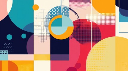 Poster - Vibrant Abstract Geometric Design