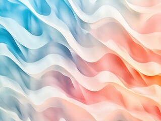 Poster - Abstract geometric texture with a trendy blurred background featuring a gradient pattern and wave illustration suitable for graphic textile poster or creative design projects