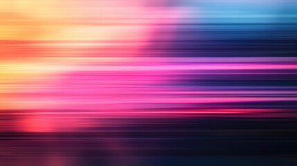 Poster - Abstract gradient colors with a soft blur creating a contemporary horizontal background suitable for mobile app design