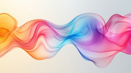 Poster - Abstract background featuring a flowing liquid color wave ideal for trendy design applications