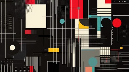 Poster - Abstract geometric pattern or background design