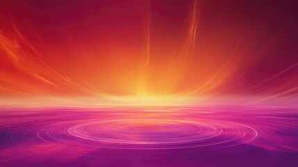Poster - fantasy abstract colorful background featuring lines with a red to orange to purple gradient and a c