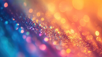 Poster - Abstract gradient holographic foil texture background with a creative defocused design suitable for wallpaper or poster applications