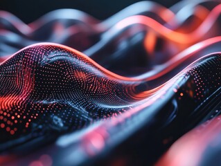 Poster - Futuristic abstract background created by computer generation