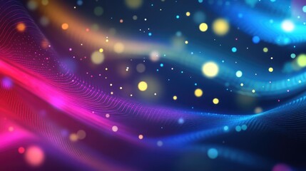 Poster - Abstract background featuring holographic patterns