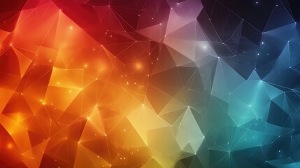 Poster - Abstract Geometric Background Design in a Space Theme
