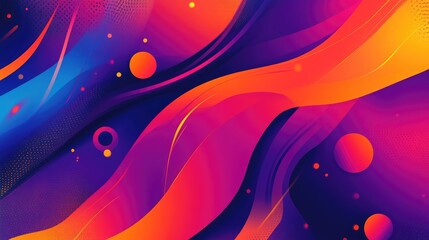 Aufkleber - Vibrant and abstract colorful background design