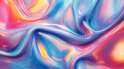Poster - Abstract background featuring a flowing liquid color wave ideal for trendy design applications