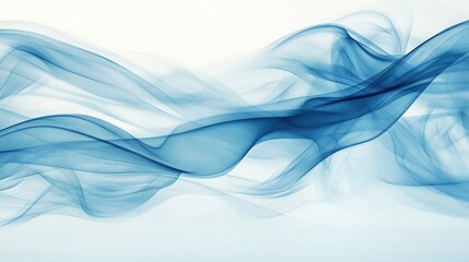 Poster - Abstract Blue and White Smoke Textured Background