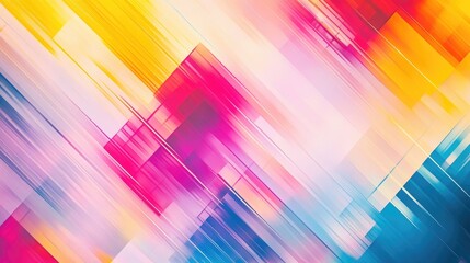 Poster - Colorful abstract geometric texture with a blurred background featuring a gradient design and dynamic patterns suitable for backdrops textiles templates or elements