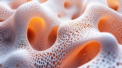Poster - Abstract 3D background featuring intricate shapes and designs rendered with detailed visualization techniques