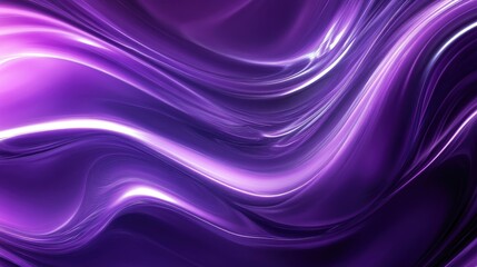 Poster - Abstract violet decorative glow pattern