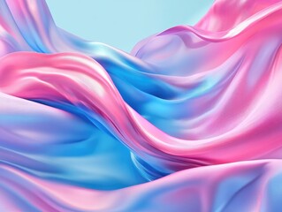 Poster - Abstract background featuring swirling blue and pink waves with flowing liquid lines creating a dynamic visual element