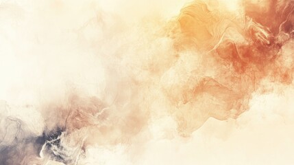 Poster - Fantasy abstract colorful composition featuring neutral beige space ideal for text placement