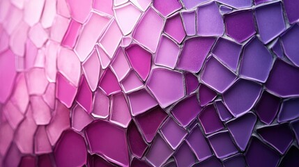 Poster - Abstract wallpaper featuring a mystical blend of purple and violet mosaic gradients on an isolated background