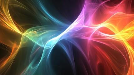 Poster - Abstract background featuring vibrant colors and dynamic lighting effects