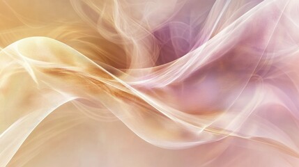 Poster - Fantasy abstract colorful composition featuring neutral beige space ideal for text placement
