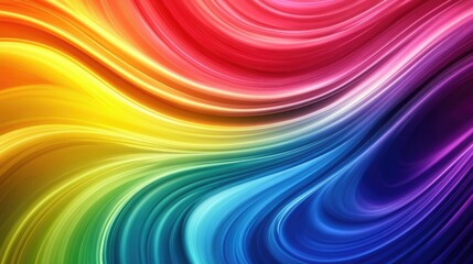 Poster - Abstract rainbow colored background with vibrant hues and smooth gradients