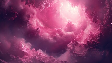Poster - Abstract pink fantasy illustration