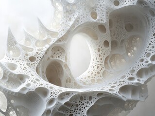 Aufkleber - Abstract forms created from intricate fractal patterns