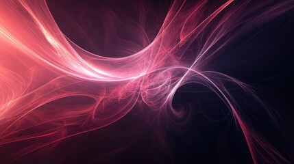 Aufkleber - Abstract background featuring smooth lines created through digital graphics