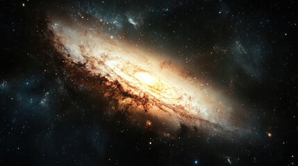 Poster - Galaxy and starry sky background
