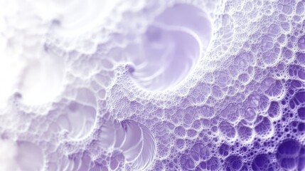 Poster - Abstract background in a white and purple color scheme featuring intricate raster fractal designs