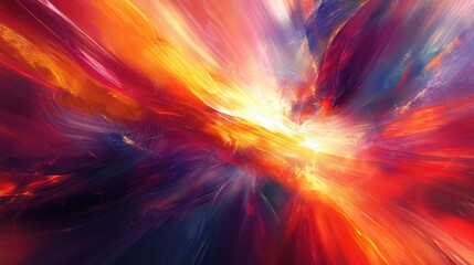 Poster - Abstract background with vibrant colors and dynamic shapes creating a visual interplay of light and form for artistic or design purposes