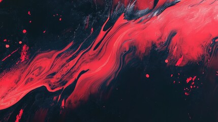 Poster - Abstract Design Featuring Red and Black Background