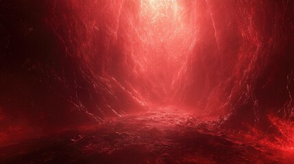Poster - Fantasy abstract red backdrop suitable for screensaver use featuring ample copy space