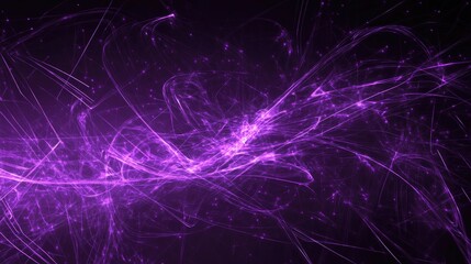 Poster - Abstract background with purple lines and shapes