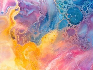 Poster - an abstract background featuring iridescent colors and patterns