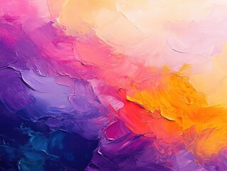 Poster - Vibrant abstract background created using colorful oil paint techniques