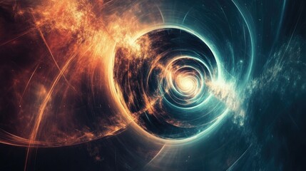Poster - futuristic abstract background radiating elegance and energy