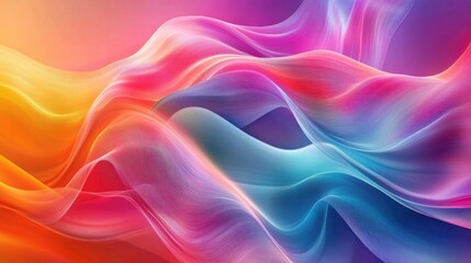 Aufkleber - Vibrant abstract banner featuring flowing color waves suitable for use in flyers or as a background for websites